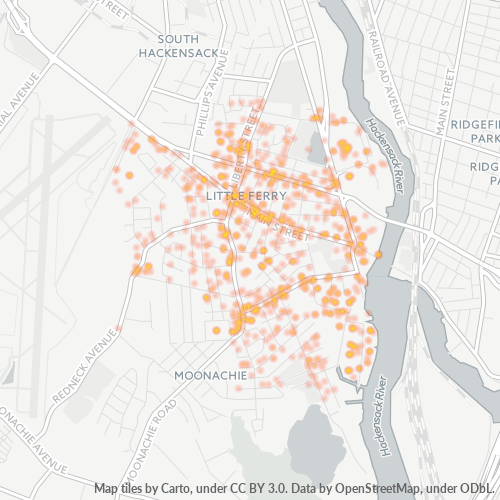 07643 Business Density Heatmap