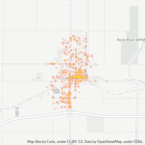 56156 Business Density Heatmap