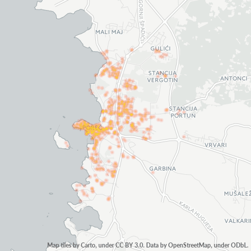 52440 Vrelinska mapa gustoće poslovanja