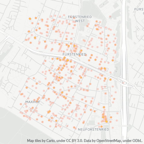 Heatmap für plz 81475