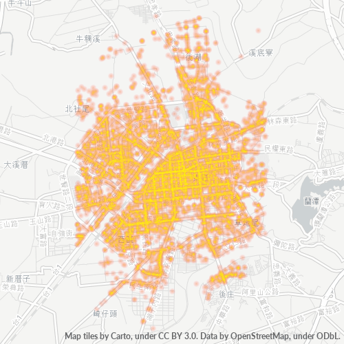 600 商業密度熱圖