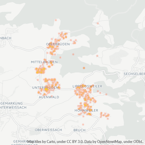 Heatmap für plz 71549
