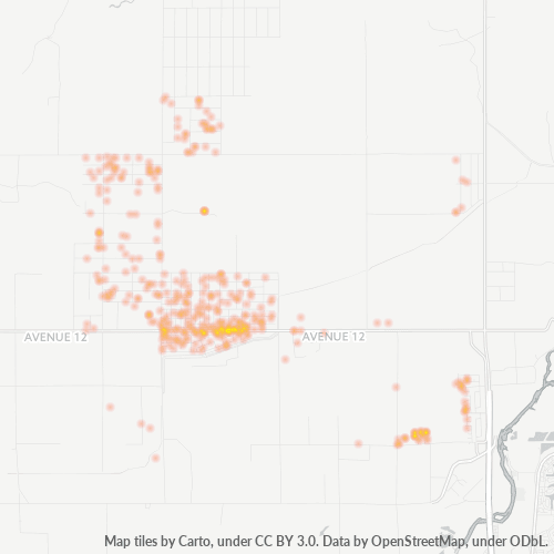 93636 Business Density Heatmap