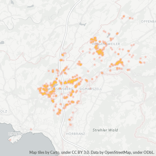 Heatmap für plz 88138