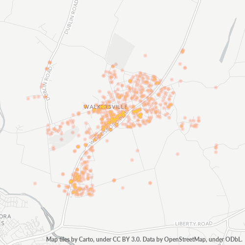 21793 Business Density Heatmap