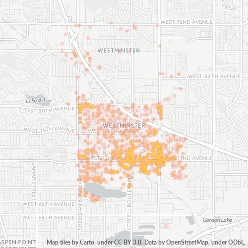 80030 Business Density Heatmap