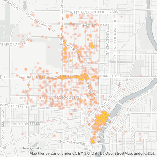 61101 Business Density Heatmap