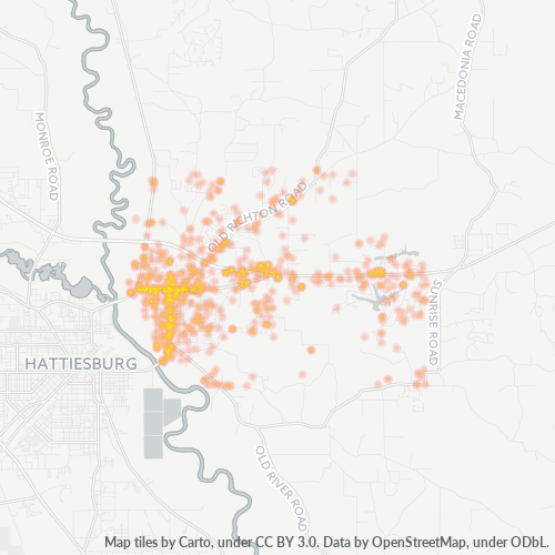 39465 Business Density Heatmap