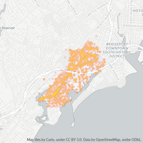 06605 Business Density Heatmap