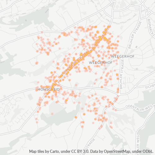 Heatmap für plz 42657