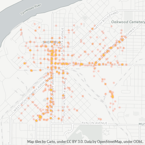 35660 Business Density Heatmap