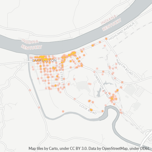 41008 Business Density Heatmap