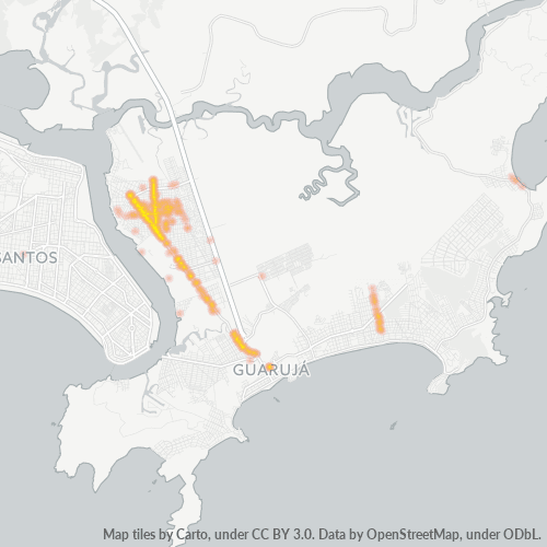 11460-000 Mapa de calor de densidad empresarial