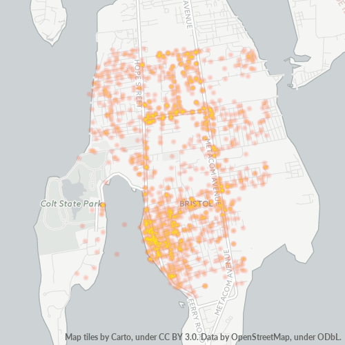 02809 Business Density Heatmap