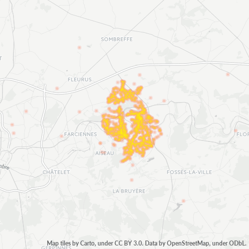 5060 Thermocarte de densité d'activité
