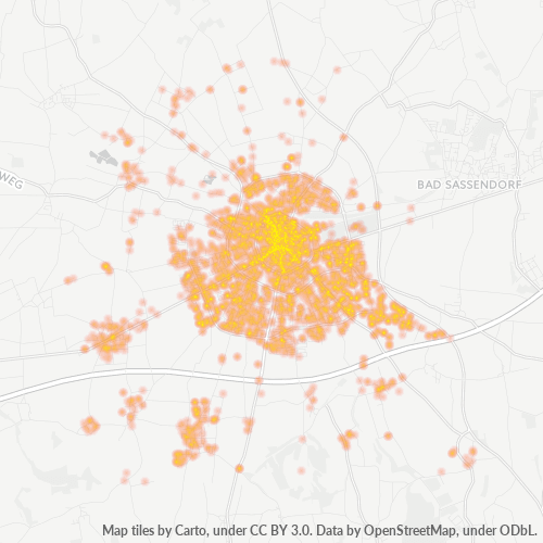 Heatmap für plz 59494