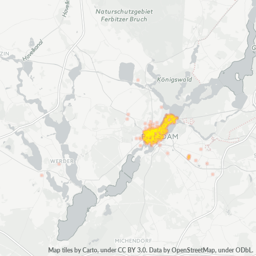 Heatmap für plz 14467