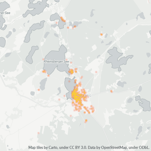 Heatmap für plz 16831