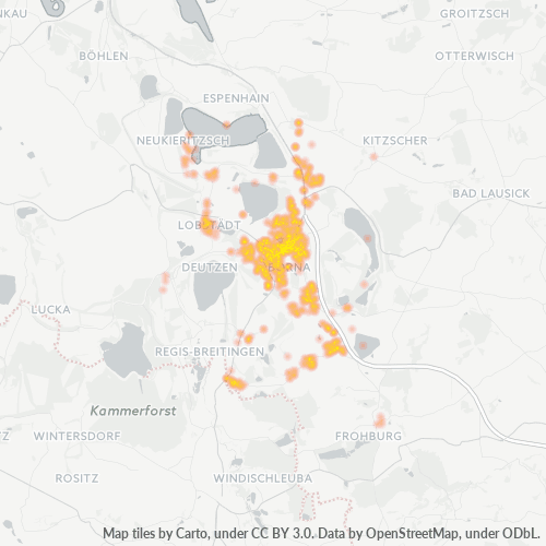 Heatmap für plz 04552