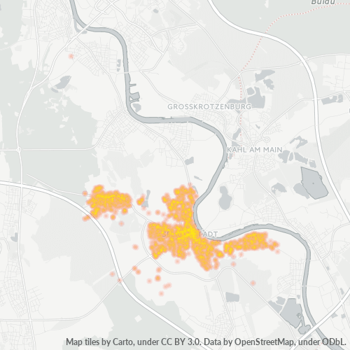 Heatmap für plz 63500