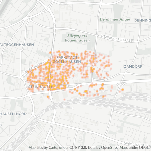 Heatmap für plz 81677