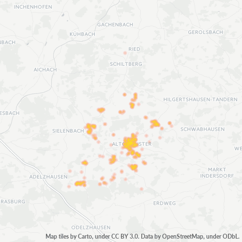 Heatmap für plz 85250