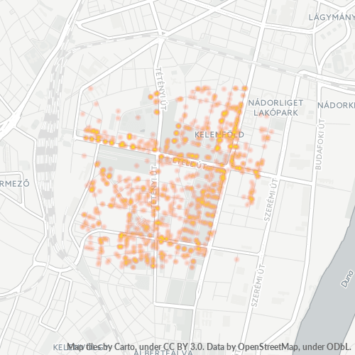 1119 Vállalati sűrűségi térkép