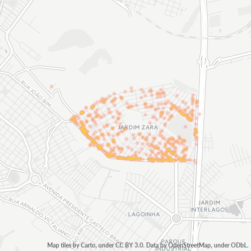 14092-000 Mapa de calor de densidad empresarial