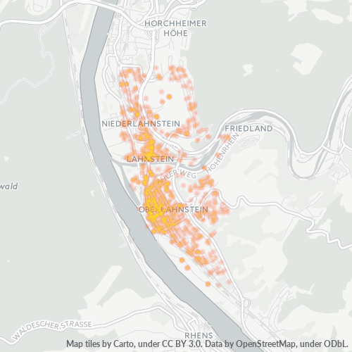 Heatmap für plz 56112