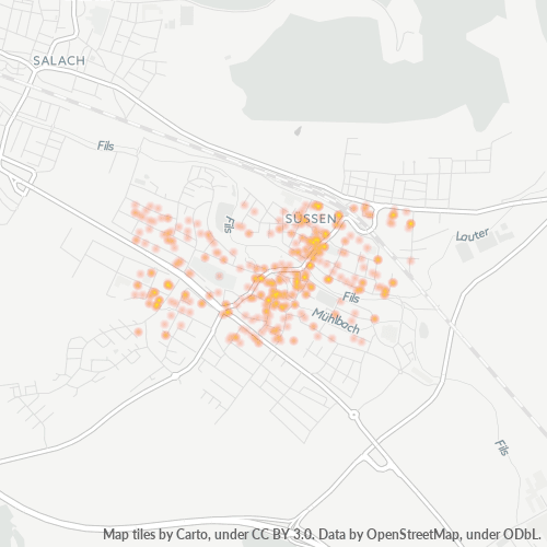 Heatmap für plz 73079