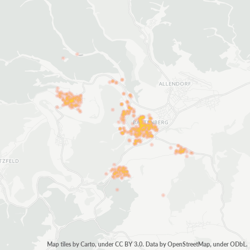 Heatmap für plz 35088