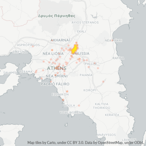 151 24 Χάρτης θερμότητας πυκνότητας επιχείρησης