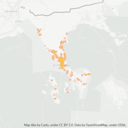1353 Zemljevid gostote poslovanja