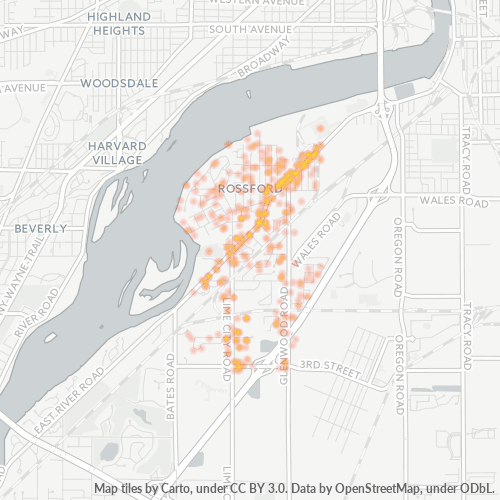 43460 Business Density Heatmap