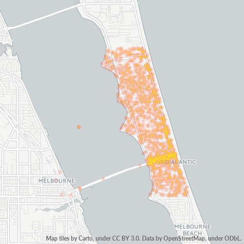 32903 Business Density Heatmap