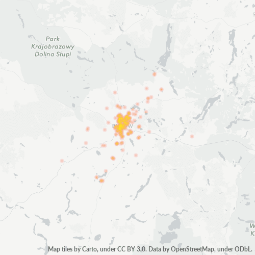 77-100 Mapa intensywności działalności gospodarczej