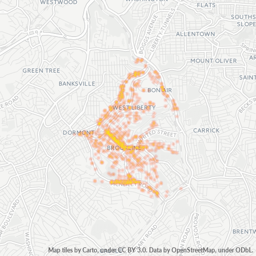 15226 Business Density Heatmap