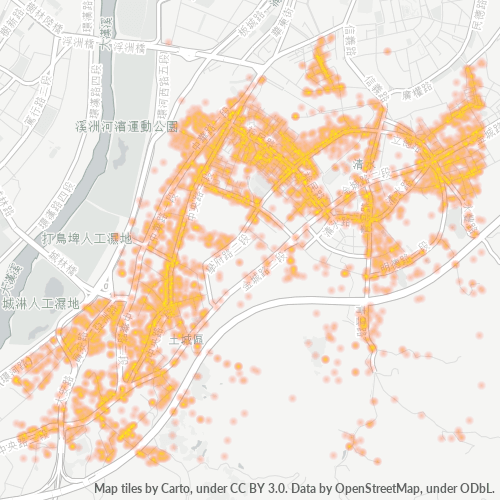 236 商業密度熱圖