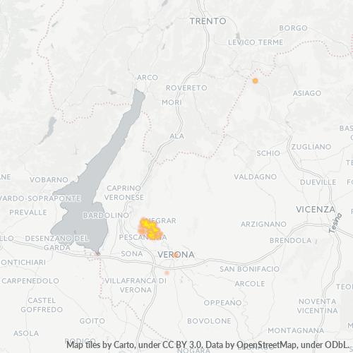 Mappa di calore per cap 37029