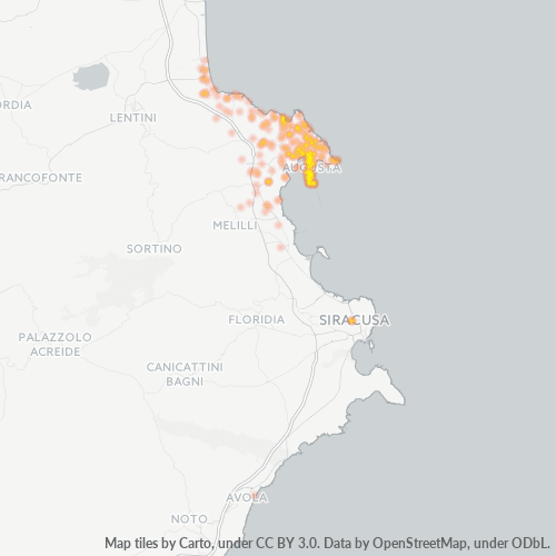 Mappa di calore per cap 96011