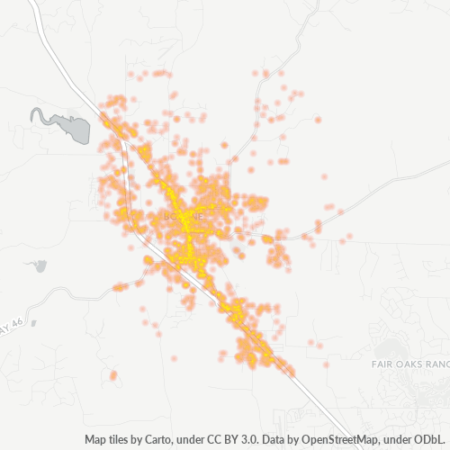 78006 Business Density Heatmap