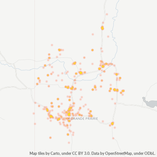 T0H Business Density Heatmap