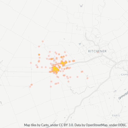 N3A Thermocarte de densité d'activité