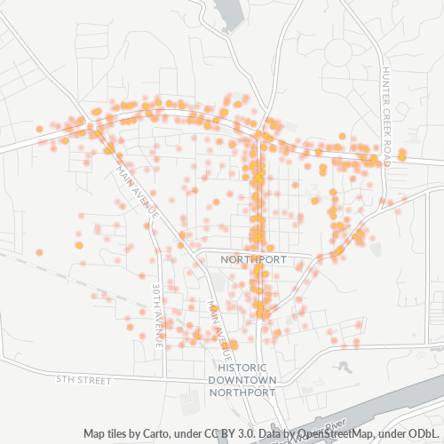 35476 Business Density Heatmap