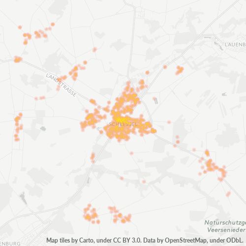 Heatmap für plz 27383