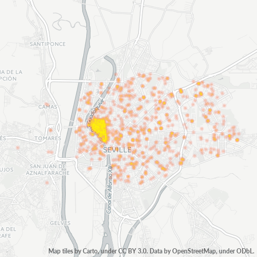 41001 Mapa de calor de densidad empresarial