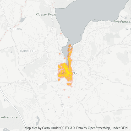 Heatmap für plz 24937