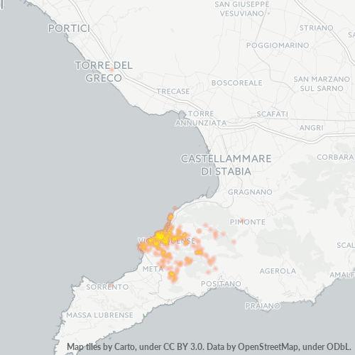 Mappa di calore per cap 80069