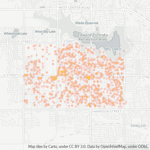 68135 Business Density Heatmap
