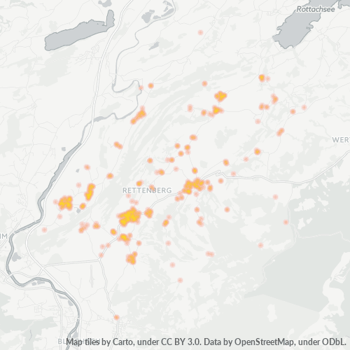 Heatmap für plz 87549